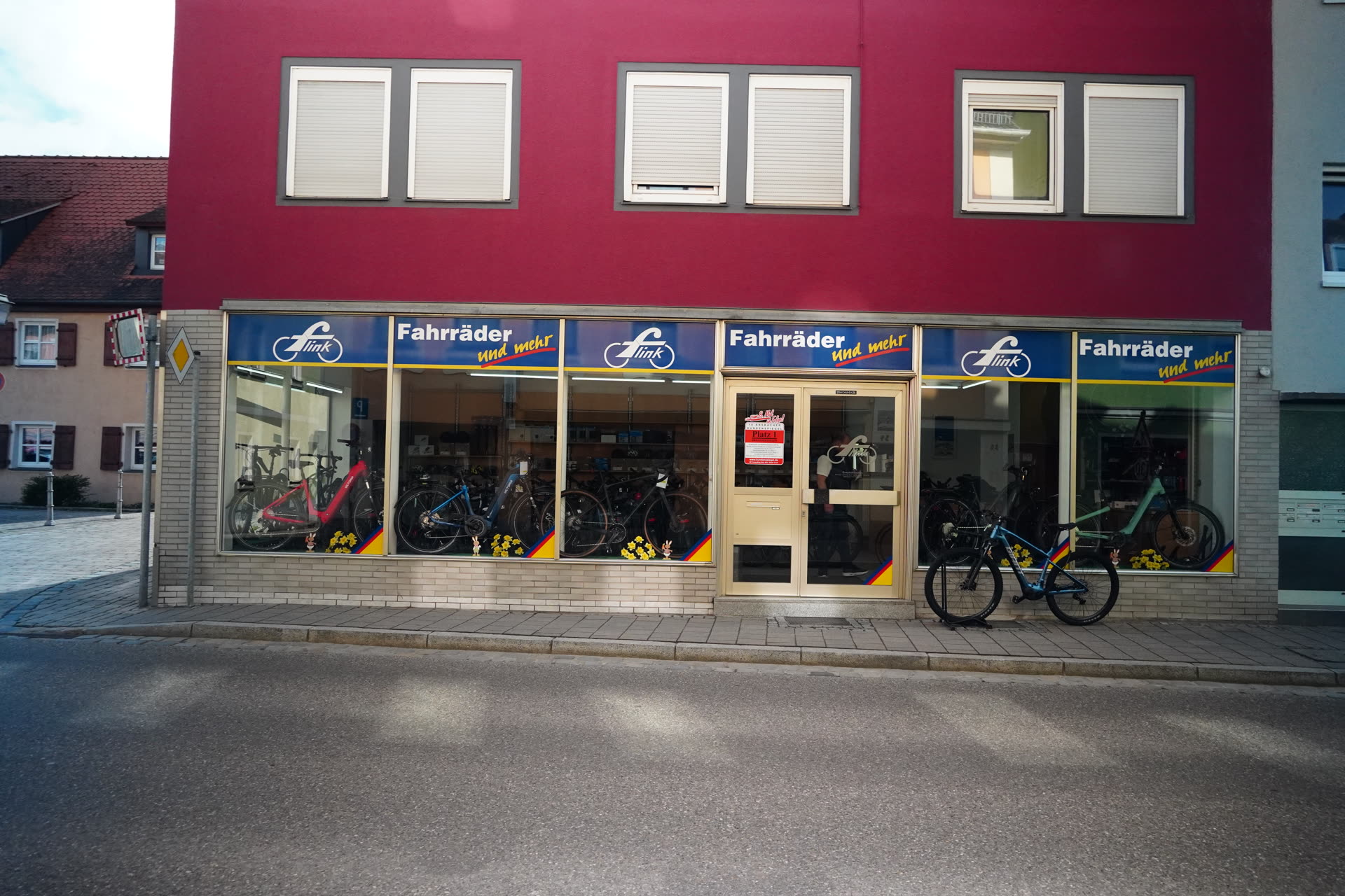 Fahrrad Flink Ladenfront in Ansbach